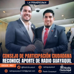 CONSEJO DE PARTICIPACIÓN CIUDADANA RECONOCE APORTE DE RADIO GUAYAQUIL